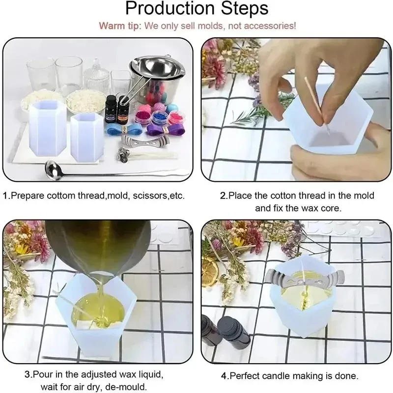 Soap Making Gel - Nuevo Molde de Silicona para Velas