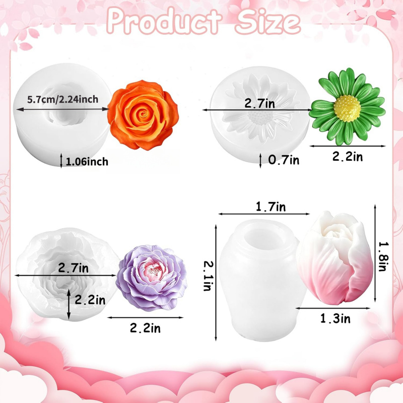 Molde de silicona floral para  - Soap Making Gel reseña y precio