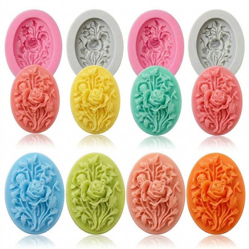 4 moldes de silicona con forma - Soap Making Easy reseña y precio