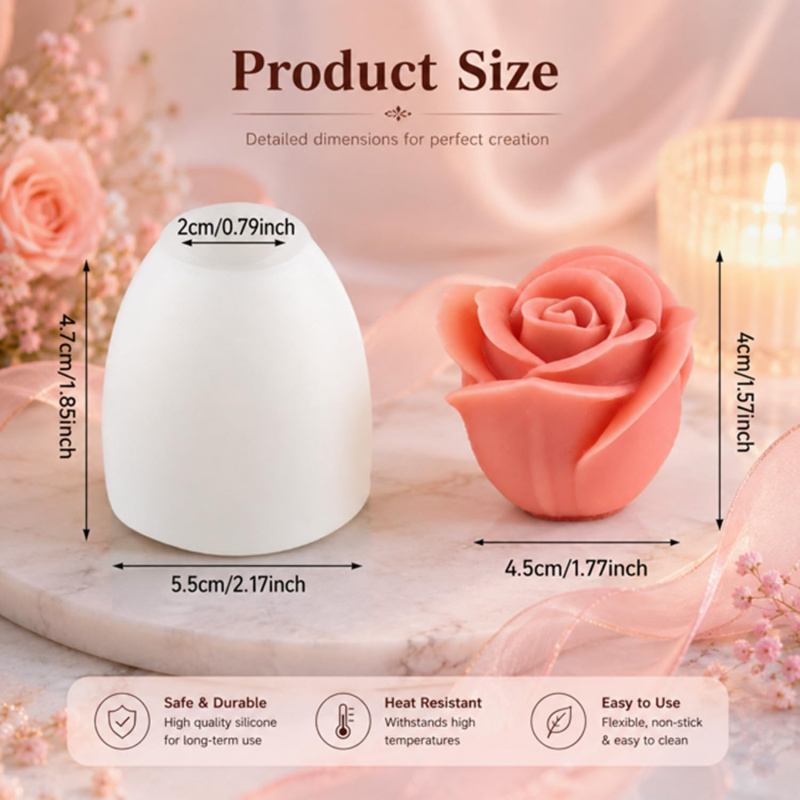 1 molde de silicona 3DRose, mo - Soap Making Gel reseña y precio