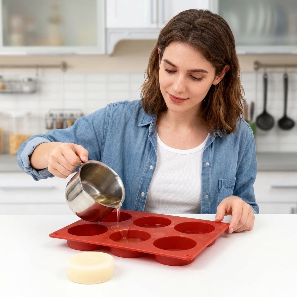 Molde Redondo de Silicona para - Soap Making Easy reseña y precio